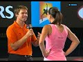 Jelena Jankovic on court interview
