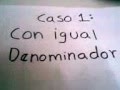 suma de fracciones