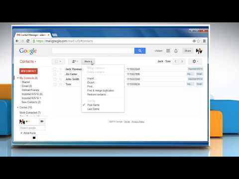 how to sync vcf contacts to gmail