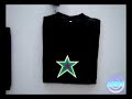 Electroluminescent (EL) light up flashing t-shirt Electroluminescent (EL) light up flashing t-shirt