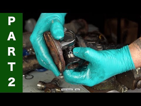 Land Rover Prop’ shaft repair part 2 – Stripping the old universal Joint