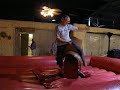 PNutt rides the Mechanical bull