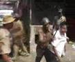 Stone throwing Police force of West Bengal - India