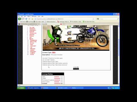 how to install skins on mx simulator