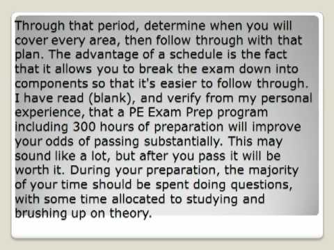 how to pass the mechanical pe exam