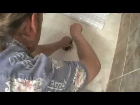 how to drain shower clog