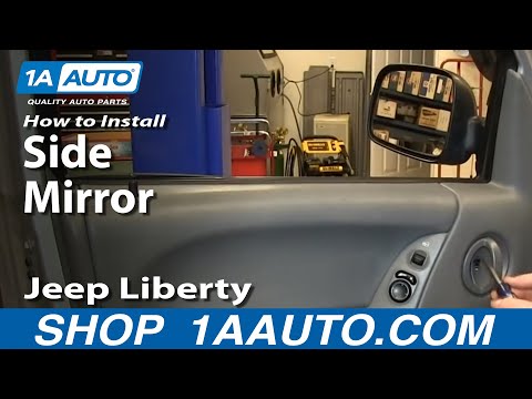 How To Install Replace Broken Side Rear View Mirror 2002-07 Jeep Liberty