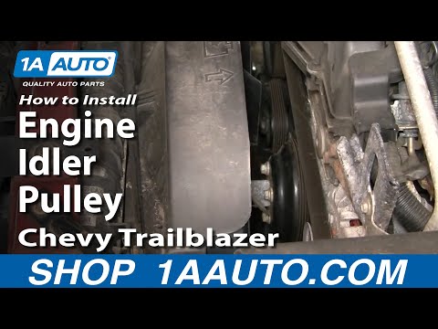 How To Install Replace Engine Idler Pulley Chevy Trailblazer 1AAuto.com