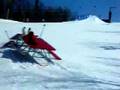 French Skier Hits American Picnic Table