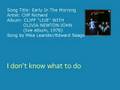 Cliff Richard - Early In The Morning (Audio)