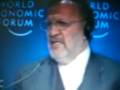 Iran´s foreign minister Manochehr Mottakki answer to Beller Question on two stat solution between Palestin and Israel I middle east crises talk in Davos.