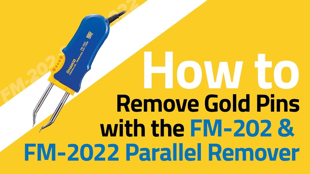 FM-2022 How To Remove Gold Pin Connectors