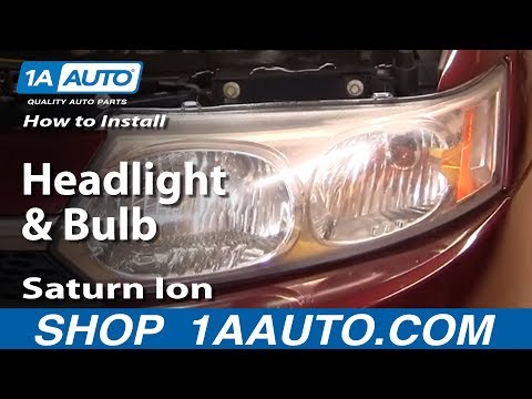 How To Install Replace Headlight and Bulb Saturn Ion 03-07 Sedan 1AAuto.com
