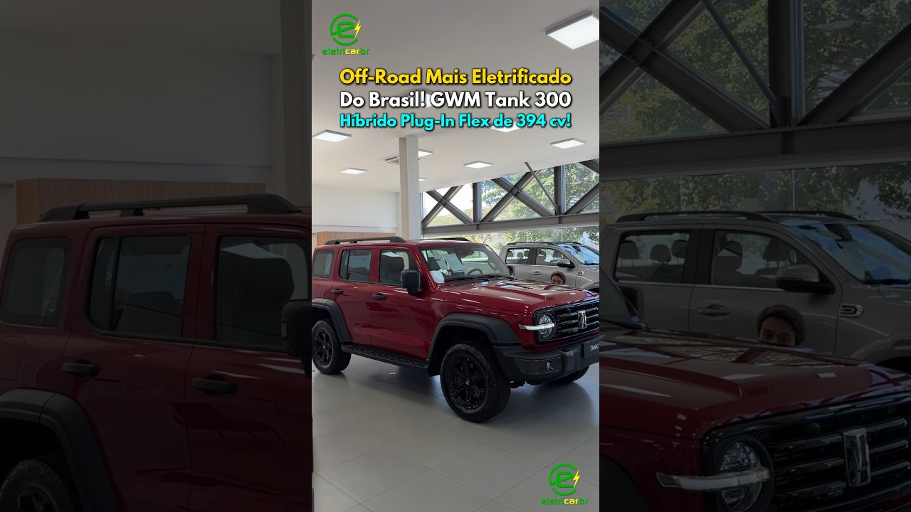 Off-Road Mais Eletrificado do Brasil! GWM Tank 300 Híbrido Plug-In Flex de 394 cv⚡