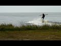 Wakeboarding behind the truck