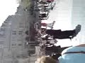stewart ivory, the marquis of tring, leads a group of chaps in a rousing chorus of jerusalem on the steps of st. pauls cathedral to mark his impending marriage to lady diane of coward.