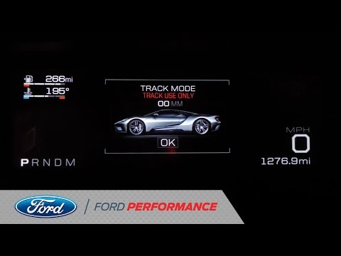 Ford GT 2017 equipa un cuadro de instrumentos digital
