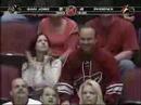 Reinprecht scores when Nabokov is slow to get back to crease Reinprecht scores when Nabokov is slow to get back to crease