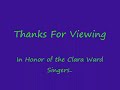 the clara ward singers reaching back in 1952 with the original version of 