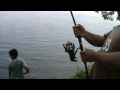     Carp fishing with family.