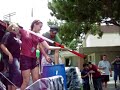 (LA) Pastor Adam and a little girl get soaked