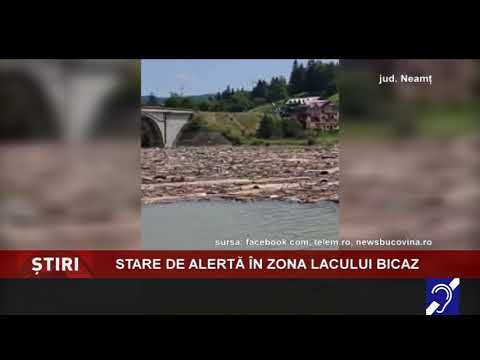 Stare de alertă, în zona lacului Bicaz