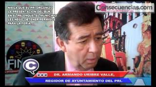 NIEGA URIBE QUE EL PRI REALIZO LA PRESENTACION DEL BUKI EN EL PALENQUE.