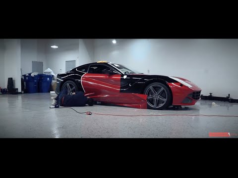 Unique Auto Films – 2015 Ferrari F12berlinetta 3M Dragon Fire Vinyl Wrap (Red)