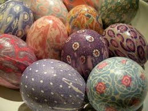 how to dye eggs with a silk tie