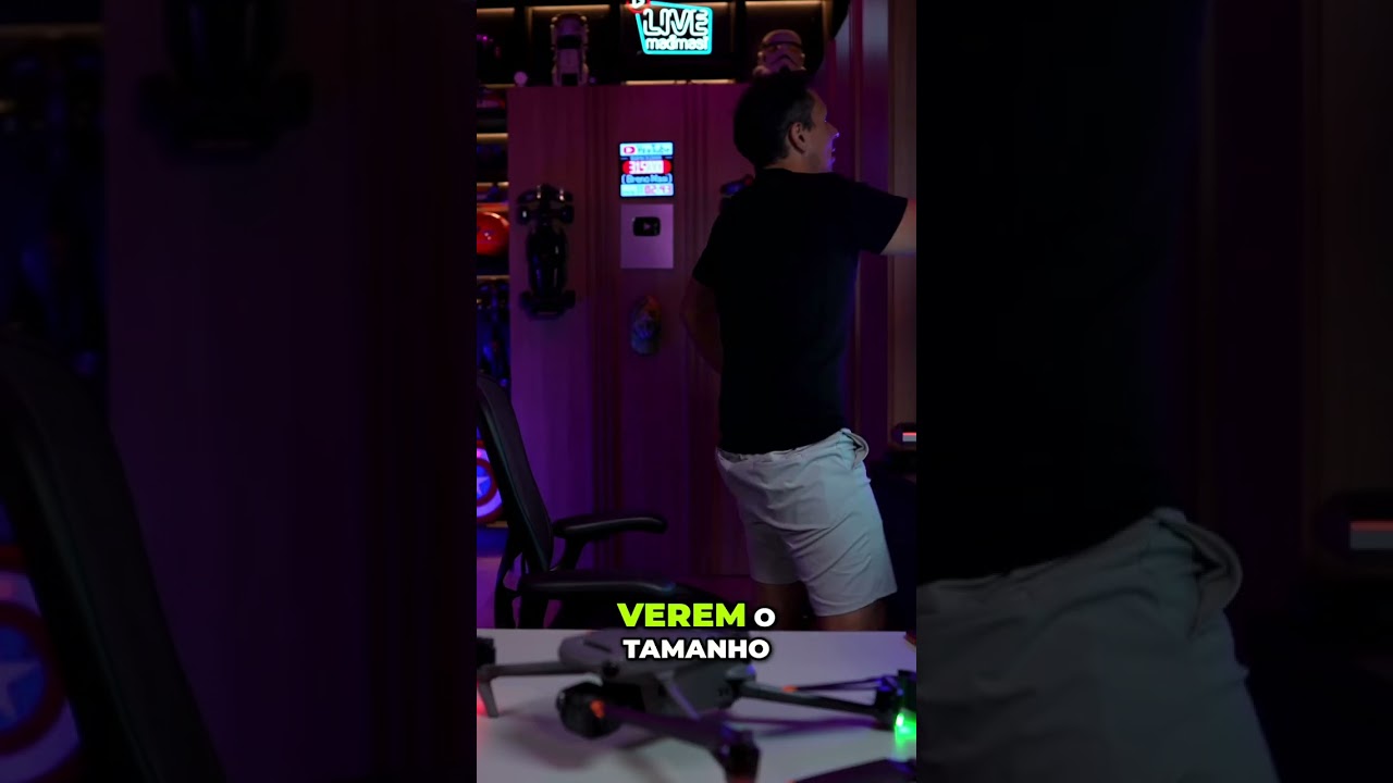 Drone Incrível: Comparativo de Tamanho e Robustez! #shorts