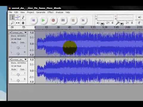 how to isolate vocals from a song audacity