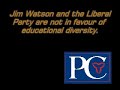Liberal Jim Watson Hypocricy on Faith Based Funding