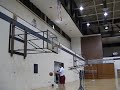 Basketball Trick Shot (Kick over Backboard)
