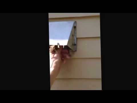 how to remove a bird nest from a dryer vent