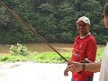 Russell with Tribal blowdart Russell with Tribal blowdart