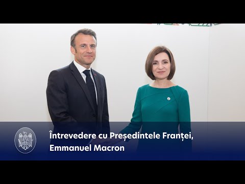 President Maia Sandu, at the summit of the European Political Community: "I was happy to see the President of France, Emmanuel Macron, in Moldova again"