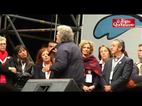 di - Beppe Grillo chiude la campagna elettorale a Roma del MoVimento 5 Stelle:
