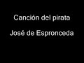 Canción del pirata( José de Espronceda)