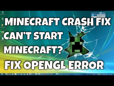 how to fix gl error in minecraft