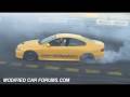 Yellow Monaro UPSET8 burnout at Easternats 2009