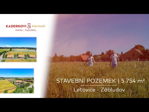 Video Prodej stavebního pozemku 5 754 m², Letovice - Zábludov