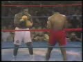 george foreman knocks out heavyweight champion joe frazier and howard cosell and angelo dundee announce one of the best broadcasts in sports history.