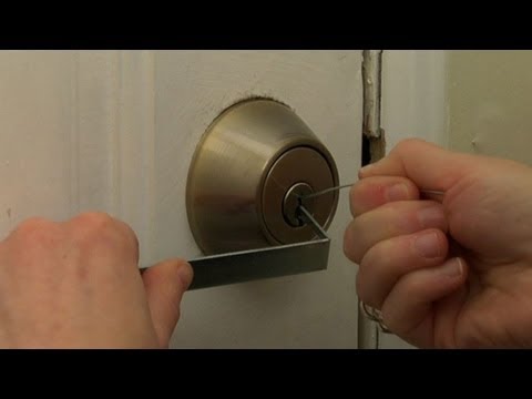 how to open a locked door without a key