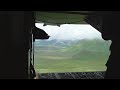 Hanging out the back of a C-130 Hanging out the back of a C-130