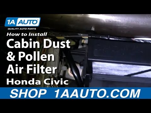 How To Install Replace Cabin Dust and Pollen Air Filter Honda Civic 01-05 1AAuto.com