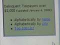 Wisconsin's Website of Shame 1-7-08 
