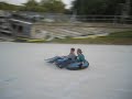 rich and geoff snow tubing