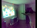 Playing on a Wii with a video projector