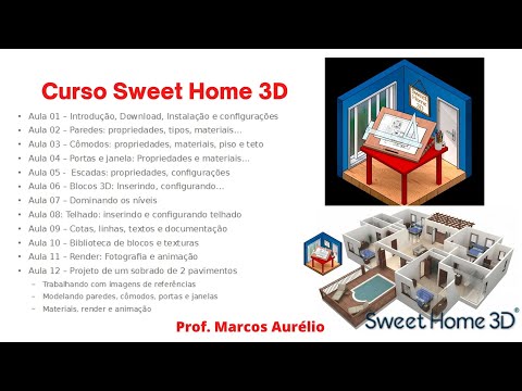 Sweet Home 3D  aula 03 Cômodos