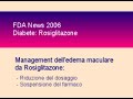 Rosiglitazone ed edema maculare diabetico Rosiglitazone